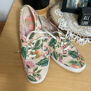 Rifle Paper Co x Keds Pink Floral Champion Sneakers